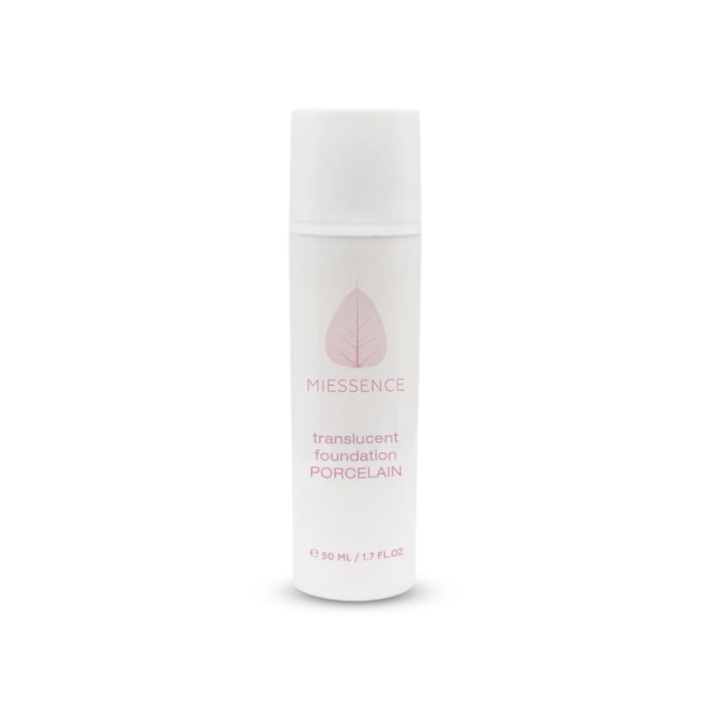 porcelain translucent foundation with lightweight formula for fair skin and smooth natural finish