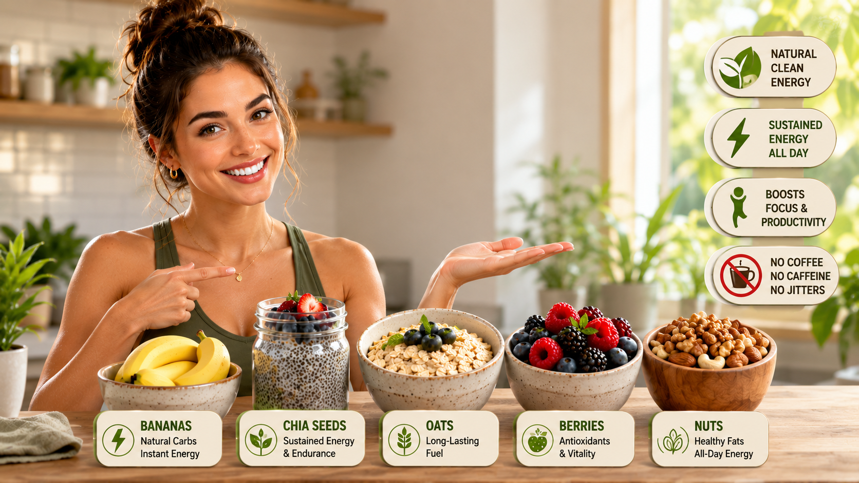 5 superfoods that boost energy without coffee or caffeine