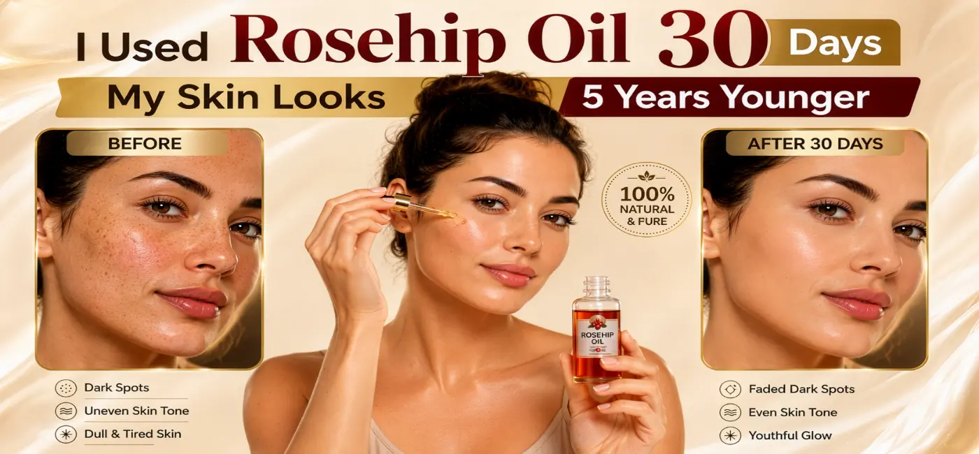 30 days rosehip oil skincare results – younger looking, glowing skin, natural anti-aging remedy for wrinkles & fine lines