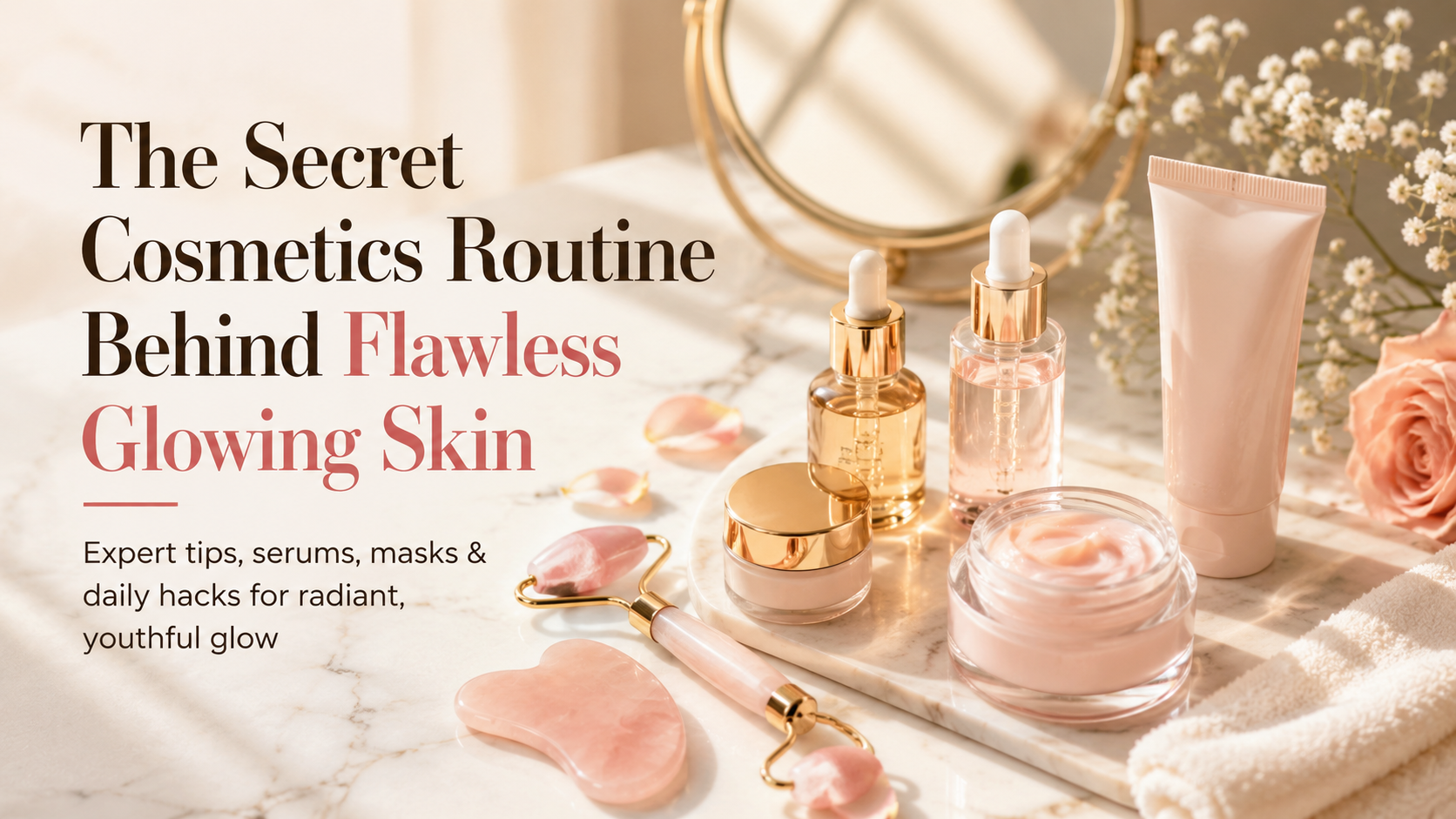 The secret cosmetics routine behind flawless glowing skin