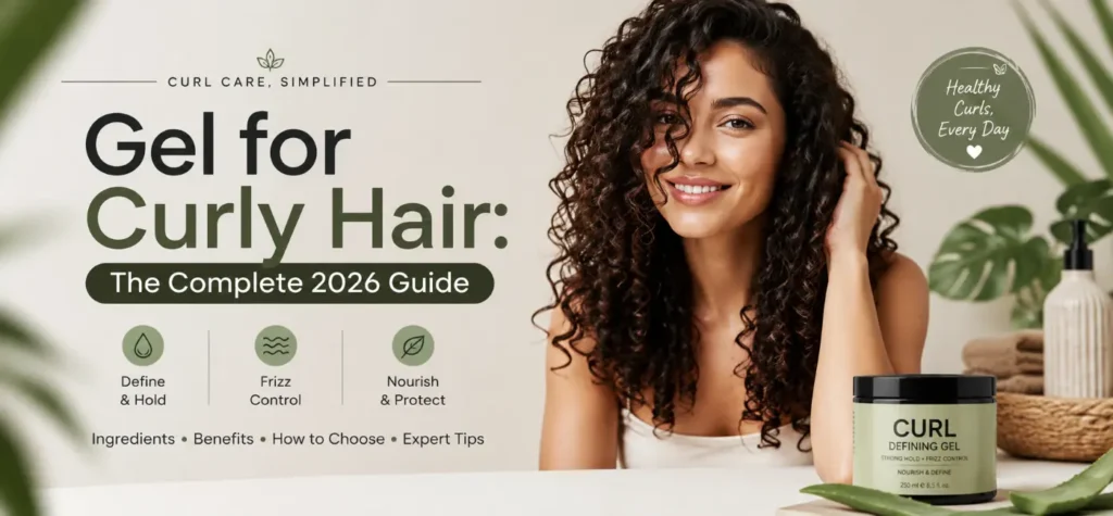 Best curly hair gel for definition and frizz control, featured in the 2026 complete hair care guide.
