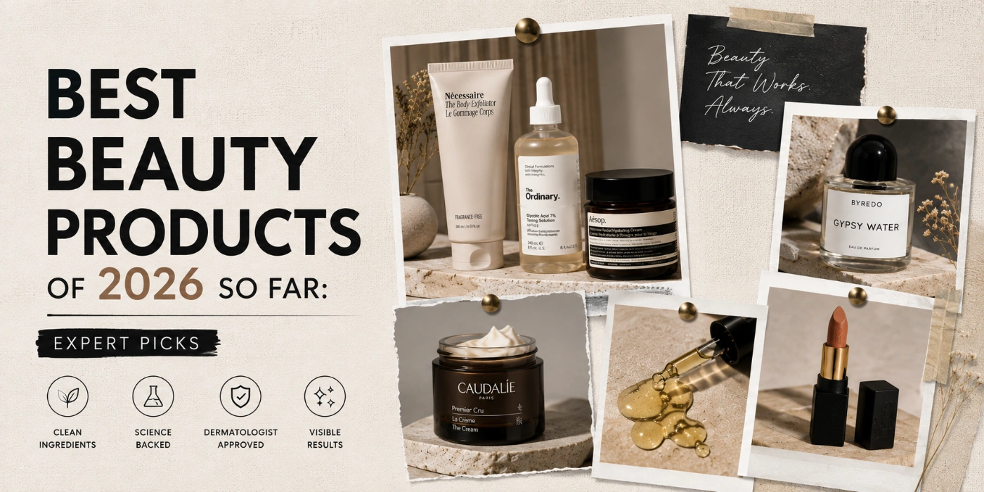 best beauty products of 2026 so far arranged as expert picks