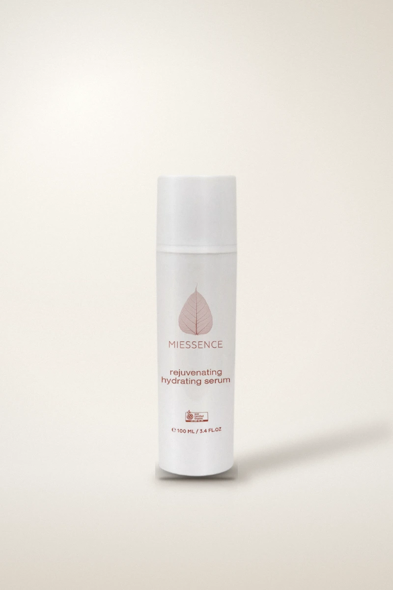 Miessence Rejuvenating Hydrating Serum bottle for deep skin hydration and rejuvenation