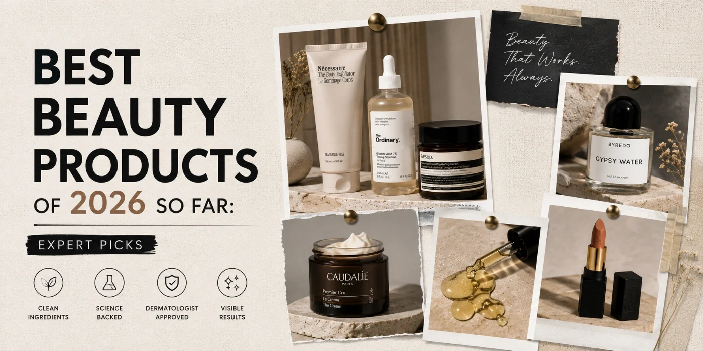best beauty products of 2026 so far arranged as expert picks